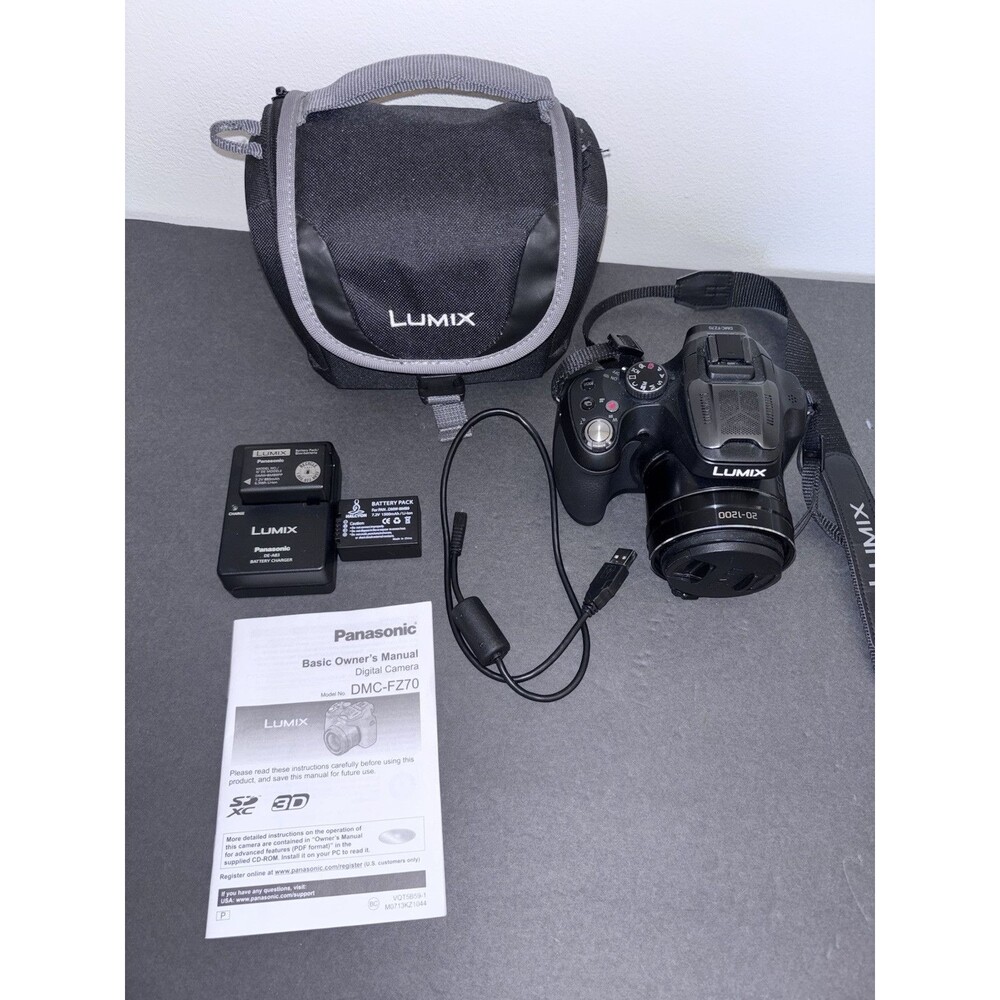 Panasonic Lumix DMC-FZ70 Digital Camera 
16.1MP 60x Opt Zoom HD Video